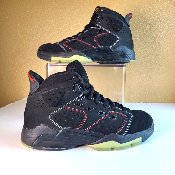 Nike Jordan 6 Black White Red Contrast Sneakers DC7330 003 Men size 9